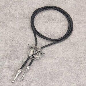 Native American Bolo Tie Rodeo Cowboy Leather